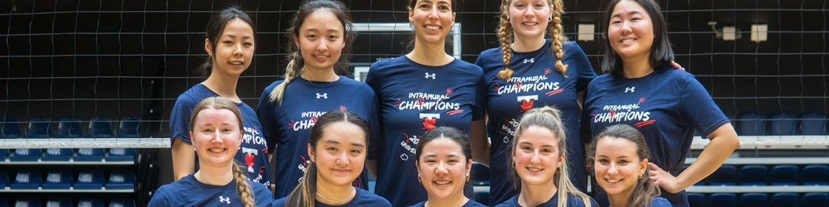 Winter 2024 Intramural Women’s Division 1 Volleyball Champions School of Graduate Studies A