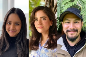 PhD Candidates Heta Lad, Delaram Pouyabahar and Justin Sing